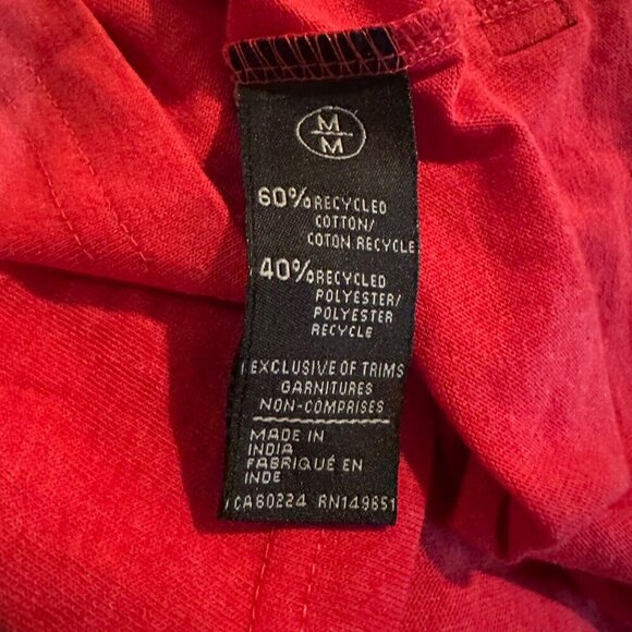 Buffalo David‎ Bitton Mens Size M Red Black SpellOut T-Shirt Naome NEW - Picture 4 of 5